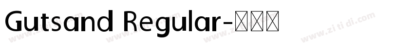 Gutsand Regular字体转换